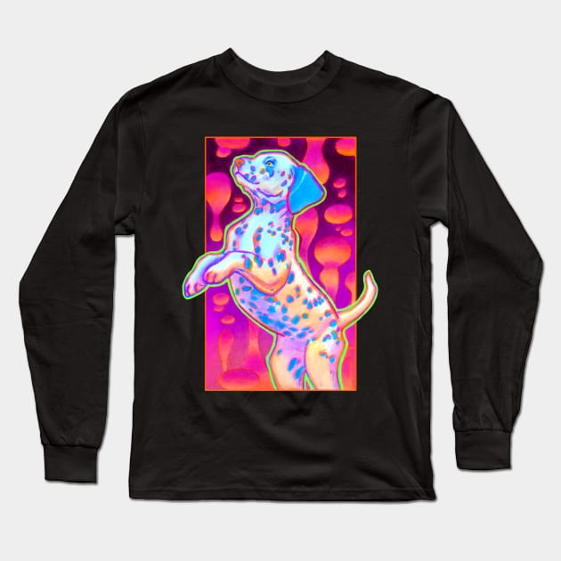 Celestial Puppy Long Sleeve T-Shirt by Cocoru